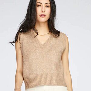 Gentle Fawn Milkshake Tan V-Neck Jordyn Sweater Vest